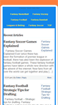 Mobile Screenshot of fantasysportinfo.net