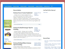 Tablet Screenshot of fantasysportinfo.net